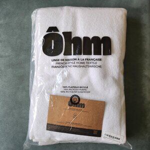 Ôhm Soft Turkish Cotton Hand Towels - White - 16x28 Inch - Set of 6 - NWT